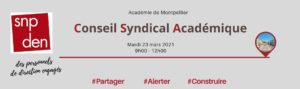 Conseil syndical académique - Montpellier