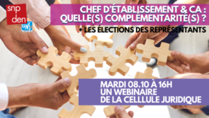 Ressources webinaire juridique « Chefs d’établissement et CA... » - 08.10.2024 - Livret support et replay en ligne.