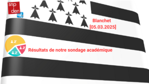 Compte-rendu du Blanchet et résultat de notre sondage académique